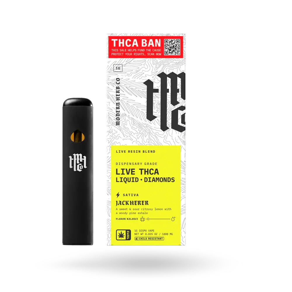 Modern Herb Thca Jack Herer Live Resin Liquid Disposable 1