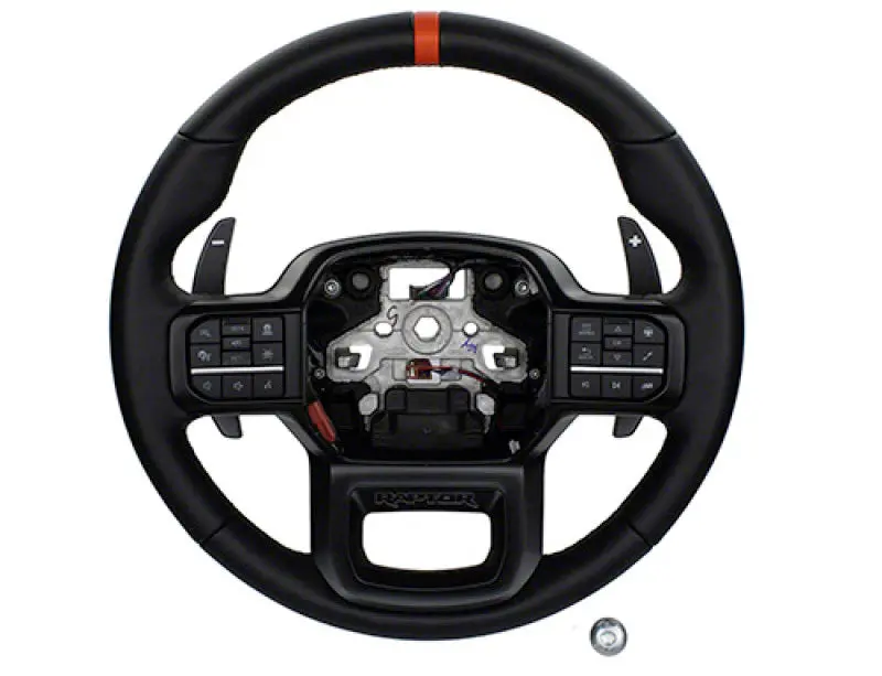 Ford Racing 2021+ F-150 Raptor Steering Wheel Kit - Black 1