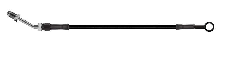 Goodridge 56In Universal Clutch Line W/Blk Zinc Fittings & Blk Hose - Straight Banjo W/M10 Fitting 1