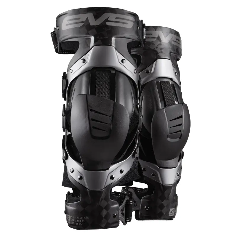 Evs Axis Pro Knee Brace Pair Black/Grey - Large 1