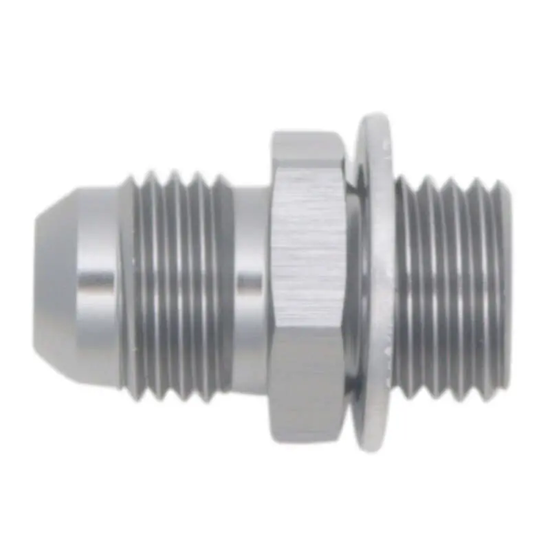 Deatschwerks 6An Male Flare To M14 X 1.5 Male Metric Adapter (Incl. Crush Washer) - Titanium 1