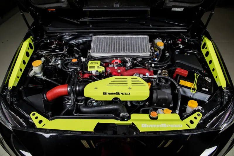 Grimm Speed Subaru Impreza/Wrx/Sti/Legacy/Forester/Brz Lightweight Battery Tie Down - Neon Green 1
