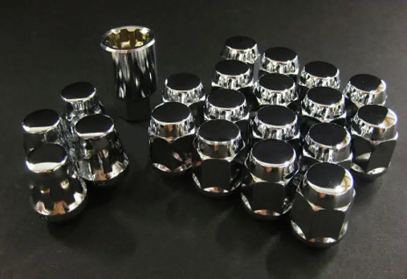 Project Kics 16 Lugs + 4 Locks Chrome Bullock And Nut Set - 12X1.50 1
