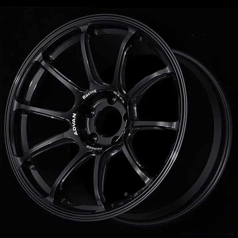 Advan Rz-F2 18X8.5 +44 5-112 Racing Titanium Black Wheel 1
