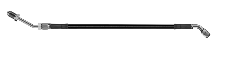 Goodridge 56In Universal Clutch Line W/Ss Fittings & Black Hose - 45Deg Banjo W/M10 Fitting 1