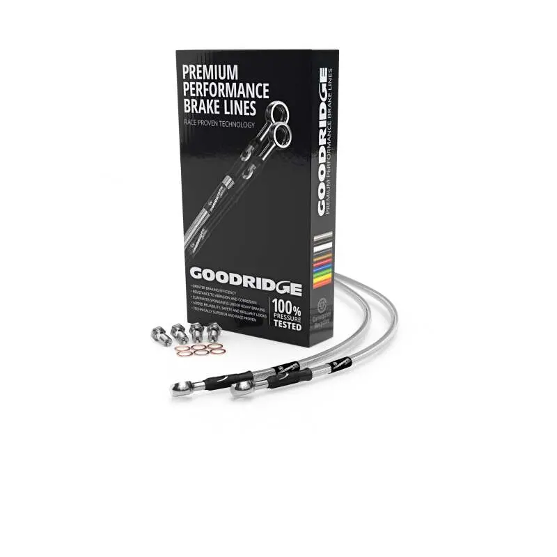 Goodridge 00-03 Kawasaki Zx12r A1-B2h Clear Front Ss Brake Lines 1