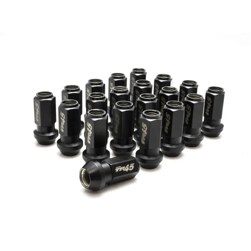Wheel Mate Muteki Tr45 Open End Lug Nuts - Black Chrome - 12X1.25 - 45Mm 1