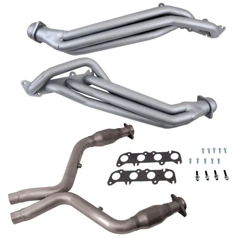 Bbk 11-14 Ford Mustang Gt 5.0 1-7/8In Long Tube Headers W/High Flow Catted X-Pipe (Ti Ceramic) 1