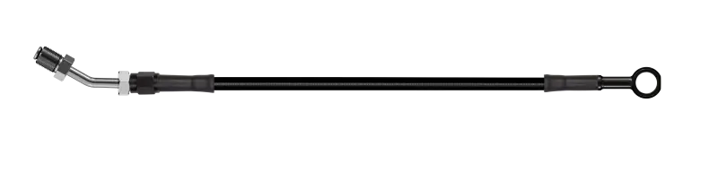 Goodridge 66In Universal Clutch Line W/Blk Zinc Fittings & Blk Hose - Straight Banjo W/An3 Fitting 1