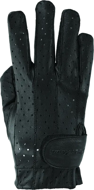 Kuryakyn Leather By River Road Tucson Leather Perforated Gloves Black Womens - 2Xl 1