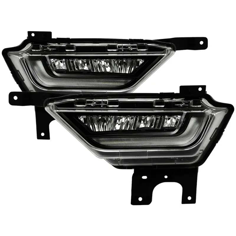 Spyder 21-23 Ford F150 W/ Turn Signal Oem Style Full Led Fog Lights W/ Switch Fl-Ff1502021-Led-T-C 1