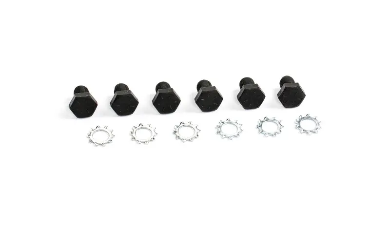Cometic Flexplate Bolts 7/16 - 20 X 11/16In - Grade 8 With Black Oxide Finish And Lock Washers 1