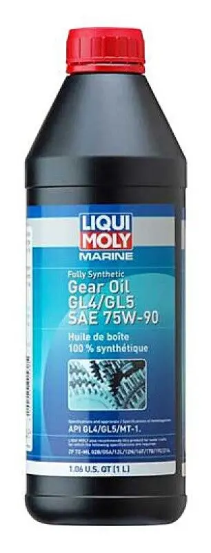 Liqui Moly 1L Marine Fully Synthetic Gear Oil (Gl4/Gl5) Sae 75W90 1