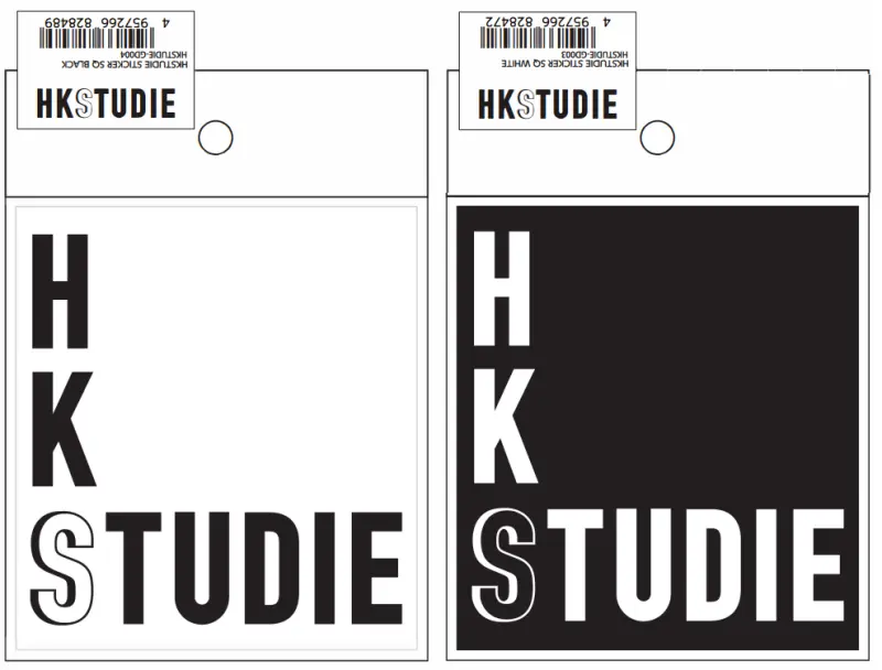 Hks Hkstudie Sticker Sq - Black 1