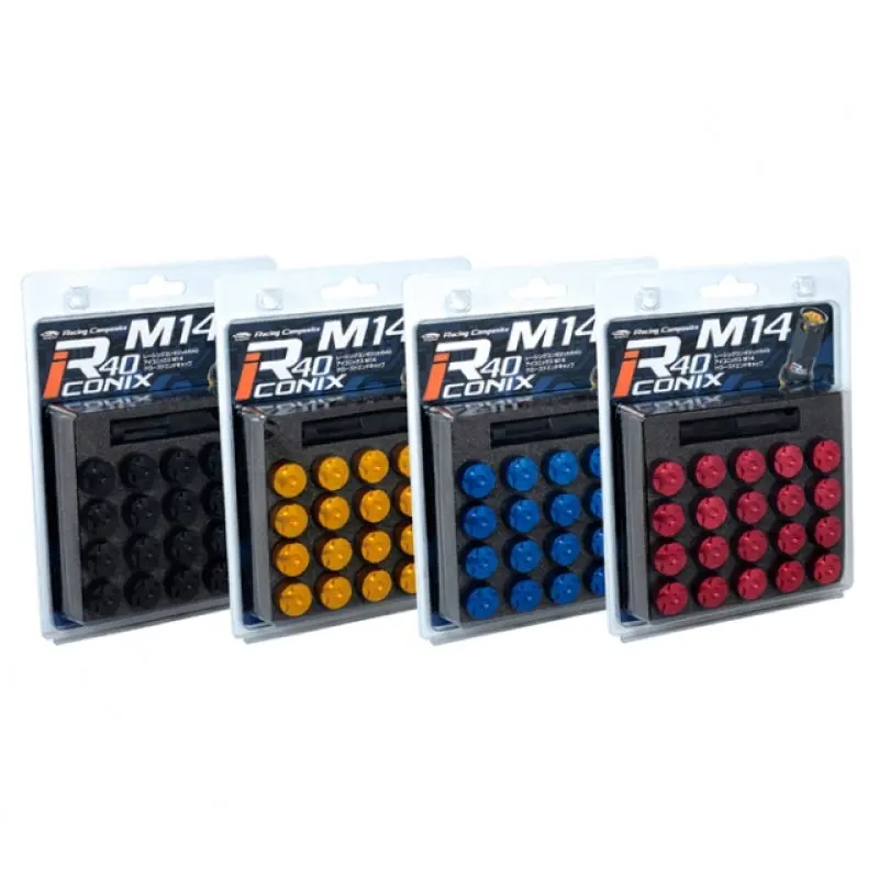 Project Kics R40 Iconix Aluminum Cap Set 14X1.50 - Gold (20Pcs) 1