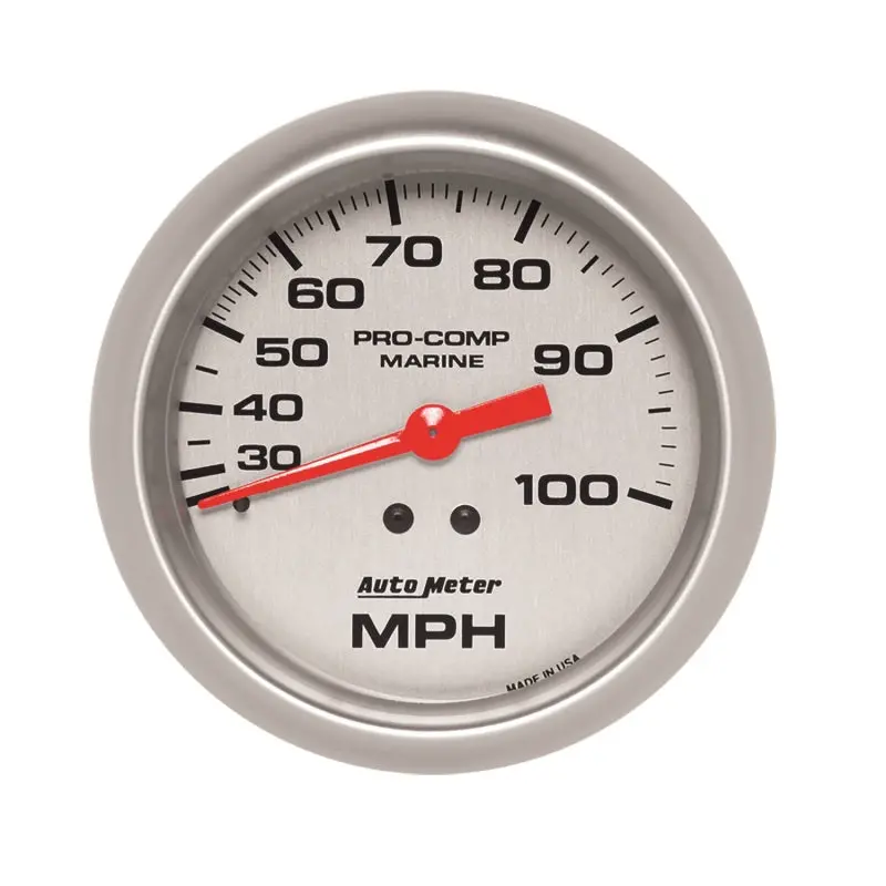 Autometer Marine Silver Mechanical Speedometer 1