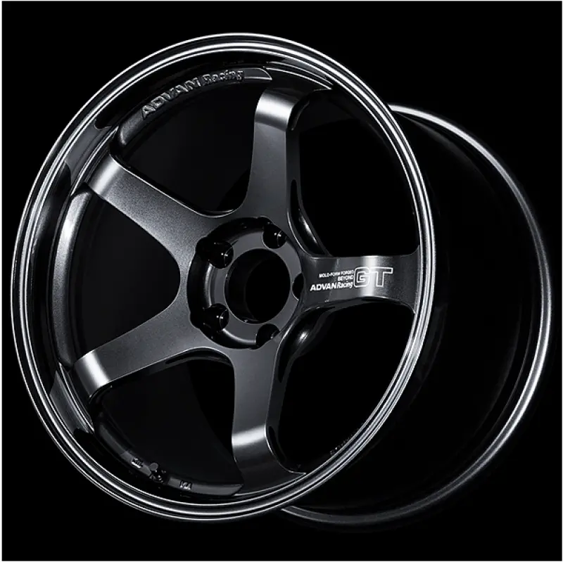 Advan Rsiii 18X8.5 +35 5-120 Black Gunmetallic & Ring 1