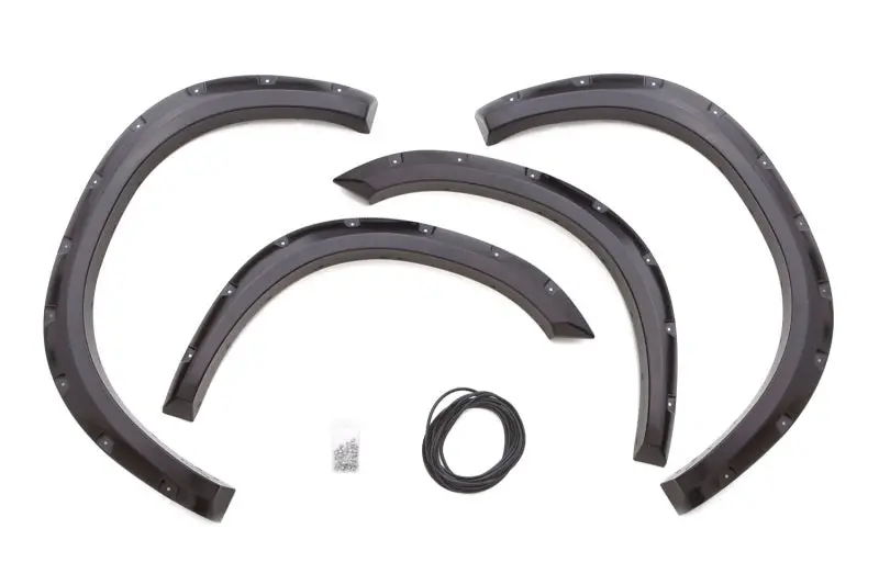 Lund 10-17 Dodge Ram 2500 Rx-Rivet Style Textured Elite Series Fender Flares - Black (4 Pc.) 1