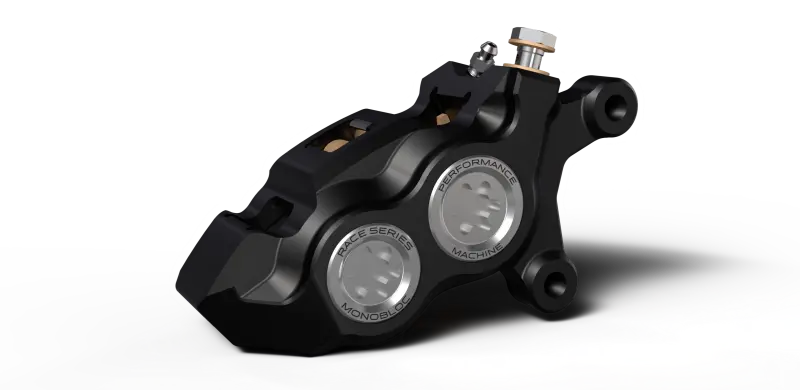 Performance Machine 08-23 Fl,18-24 M8 Softail,06-17 Vrod 137X4b Rce Series Monobloc Caliper Left Clr 1