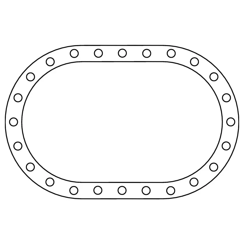 Cometic Fuel Cell .062In Fiber Filler Gasket - 24 Bolt - Oval 1