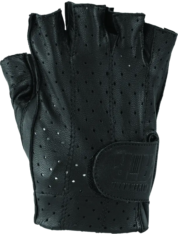 Kuryakyn Leather By River Road Tucson Shorty Gloves Black - Medium 1
