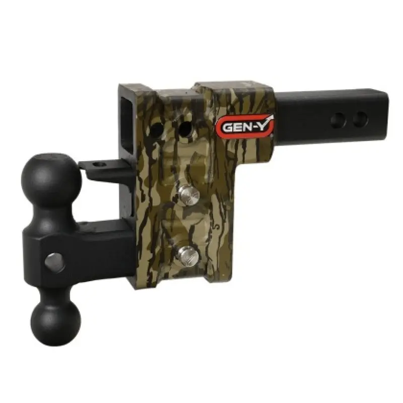 Gen-Y Mega Duty 2In Shank 5In Offset Drop 2K Tw 16K Hitch W/Gh-051 Dual-Ball - Mossy Oak 1