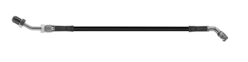 Goodridge 82In Universal Clutch Line W/Ss Fittings & Black Hose - 45Deg Banjo W/An3 Fitting 1