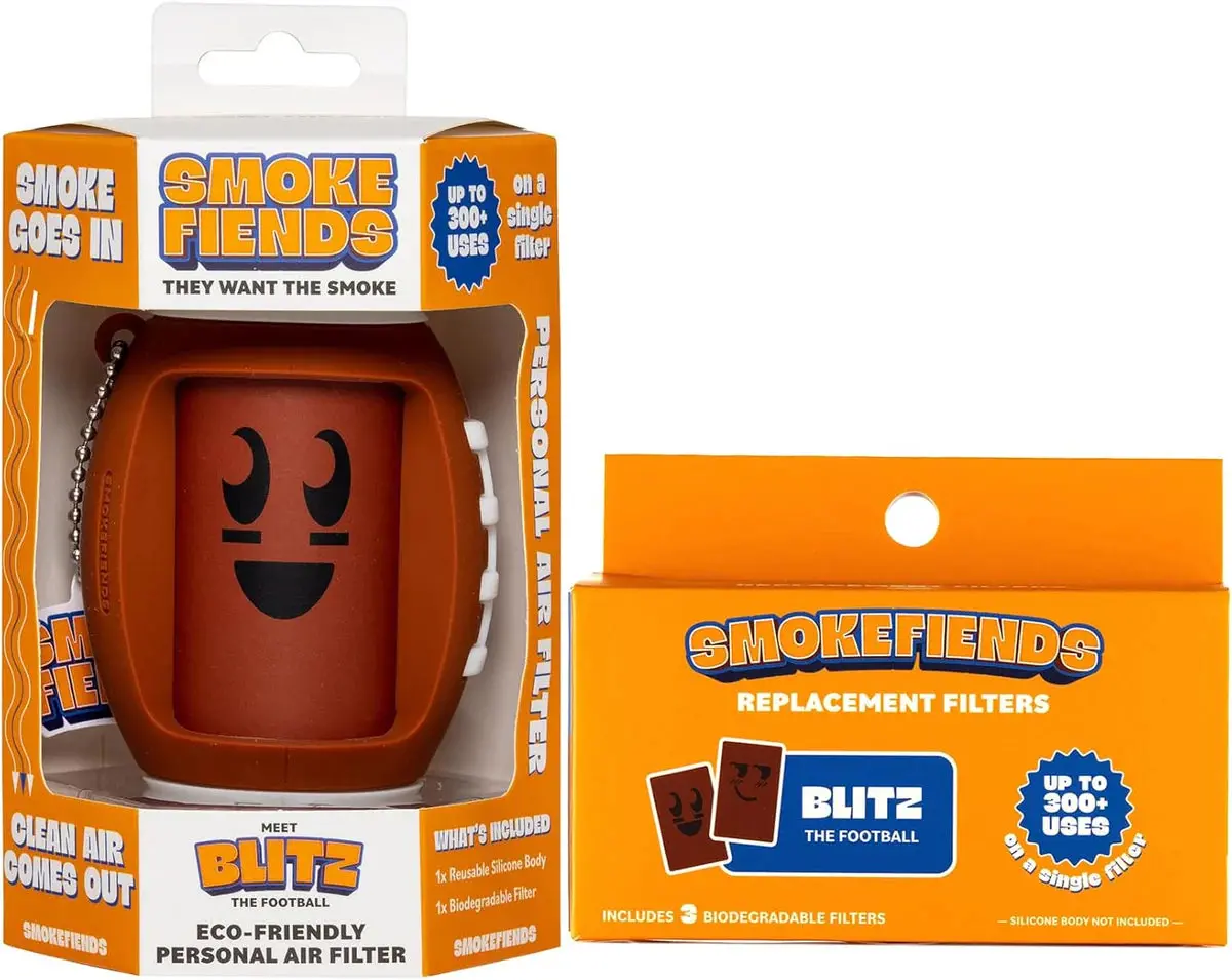 Smoke Fiends Football-Inspired Eco Personal Air Filter Bundle