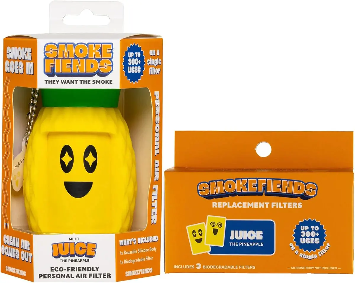 Smoke Fiends Pineapple Air Filter Bundle – Eco-Friendly Personal Purifier