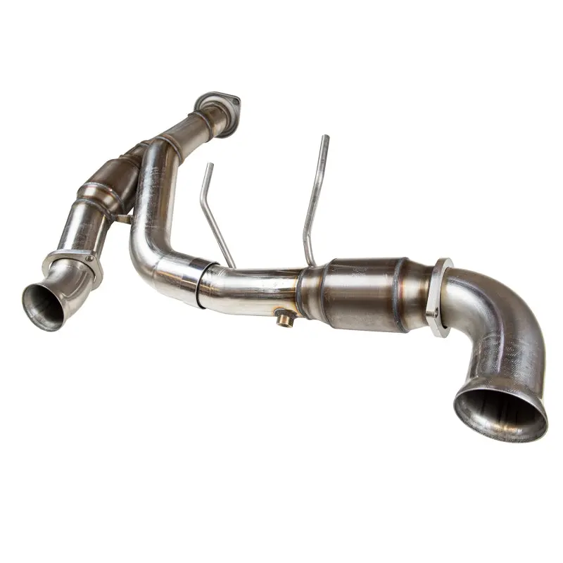 Kooks 11-14 Ford F-150 5.0L Coyote 3In Ss Off Road W/ Race Cats Y-Pipe * Must Use Kooks Headers* 1