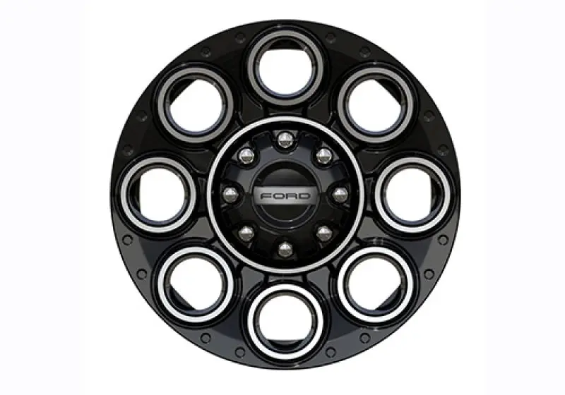 Ford Racing 23-24 Super Duty 20X8in Wheel Kit - Black W/Machined Face 1
