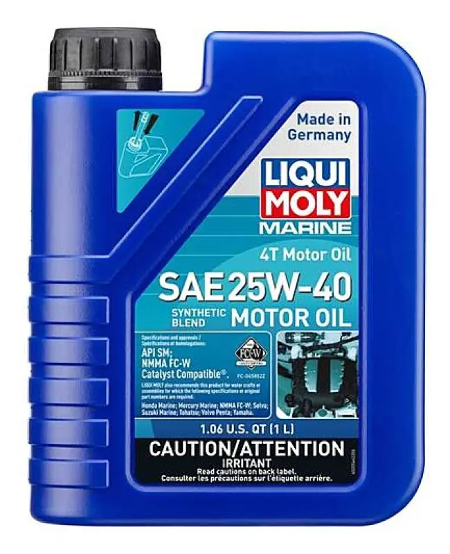 Liqui Moly 1L Marine 4T Motor Oil 25W40 1