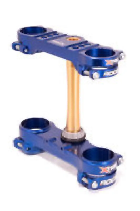 Xtrig 2019 Sherco 125-500 Sc / Scf/ Se / Sef Rocs Tech Triple Clamp 24 Mm. Offset M12 - Blue Kyb 1