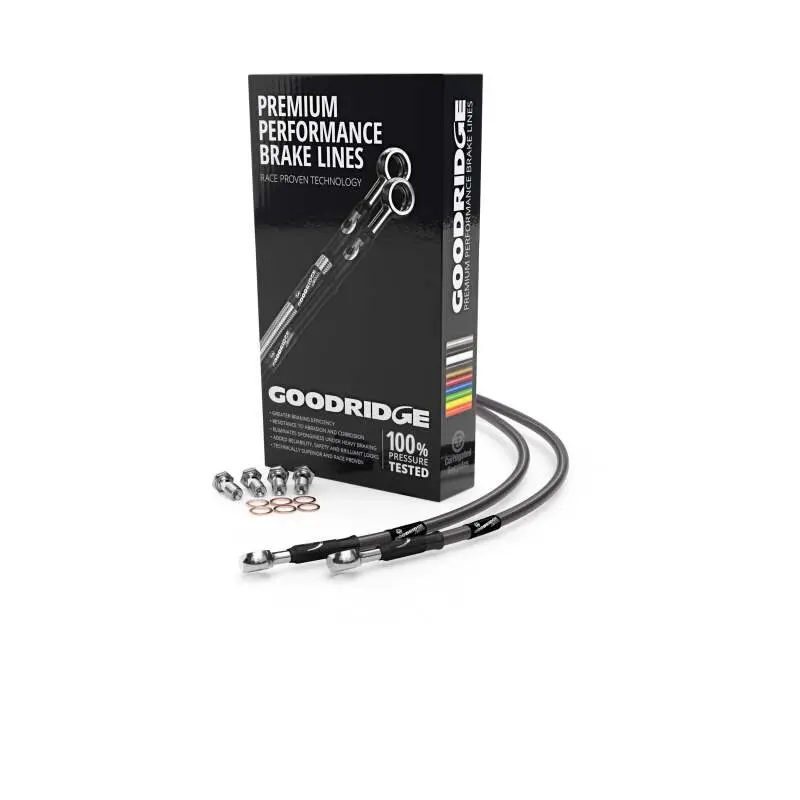 Goodridge 83-89 Kawasaki Gpz750a/R (Zx750a/G) Carbon Brake Lines 1