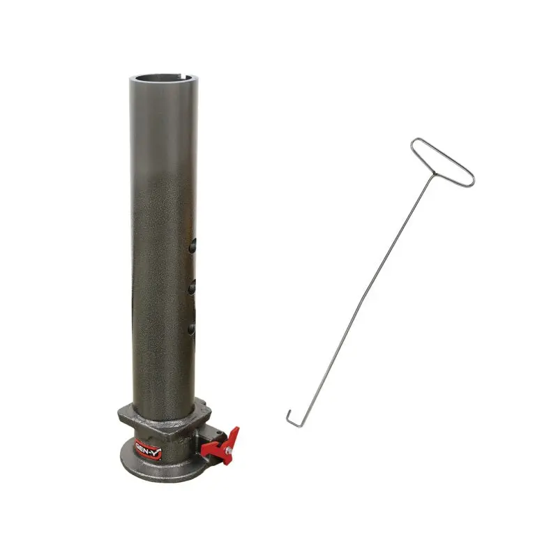 Gen-Y Viking 4In Round Tube Gooseneck Static Hitch W/Snaplatch 2-5/16In Coupler 8.5K Tw 30K 1