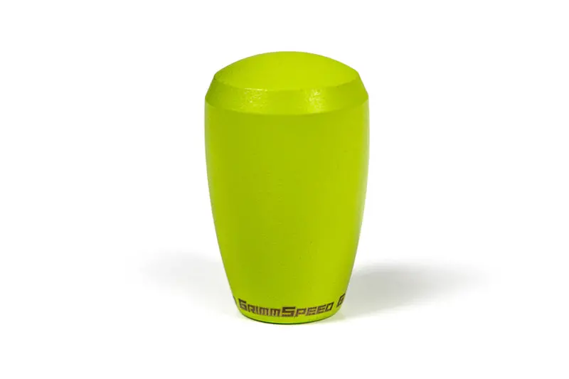 Grimmspeed Shift Knob Stainless Steel - Subaru 5 Speed And 6 Speed Manual Transmission - Neon Green 1