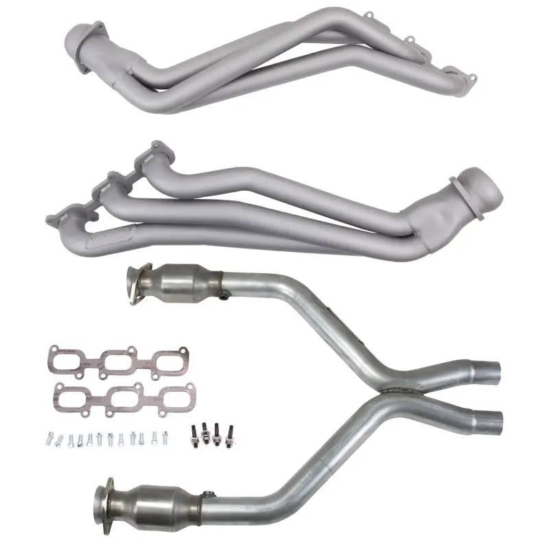Bbk 11-14 Ford Mustang V6 1-3/4 Long Tube Headers W/High Flow Catted X-Pipe (Ti Ceramic) 1