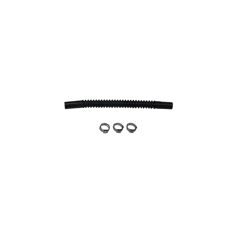 Deatschwerks Convoluted Tubing 150Mm Length X 10Mm Id Side 1 X 10Mm Id Side 2 - Black 1