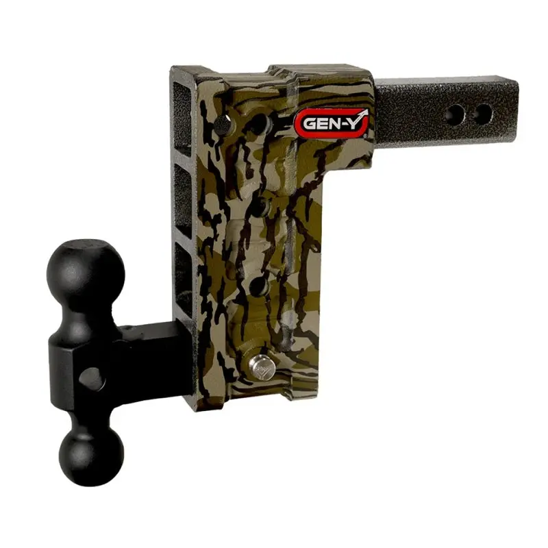 Gen-Y Mega Duty 2.5In Shank 9In Drop 3K Tw 21K Hitch W/Gh-061 Dual-Ball - Mossy Oak 1
