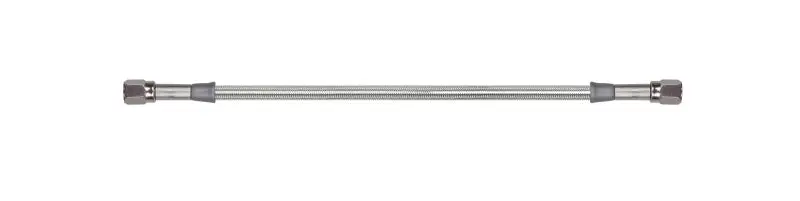 Goodridge 5In Universal Brake Line Assembly Clear Hose W/Stainless Steel Fittings 1