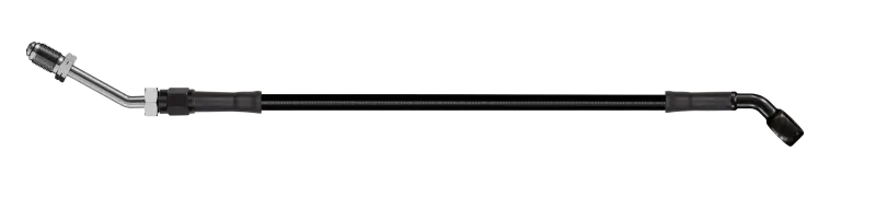 Goodridge 60In Universal Clutch Line W/Black Zinc Fittings & Black Hose - 45Deg Banjo W/M10 Fitting 1