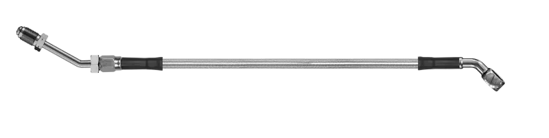 Goodridge 56In Universal Clutch Line W/Ss Fittings & Clear Hose - 45Deg Banjo W/M10 Fitting 1