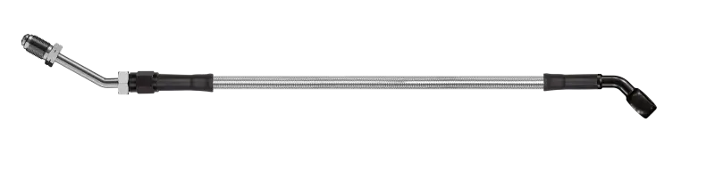 Goodridge 56In Universal Clutch Line W/Black Zinc Fittings & Clear Hose - 45Deg Banjo W/M10 Fitting 1