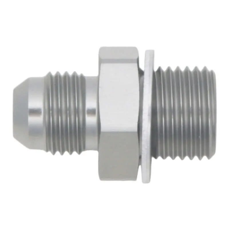 Deatschwerks 6An Male Flare To M16 X 1.5 Male Metric Adapter (Incl. Crush Washer) - Titanium 1