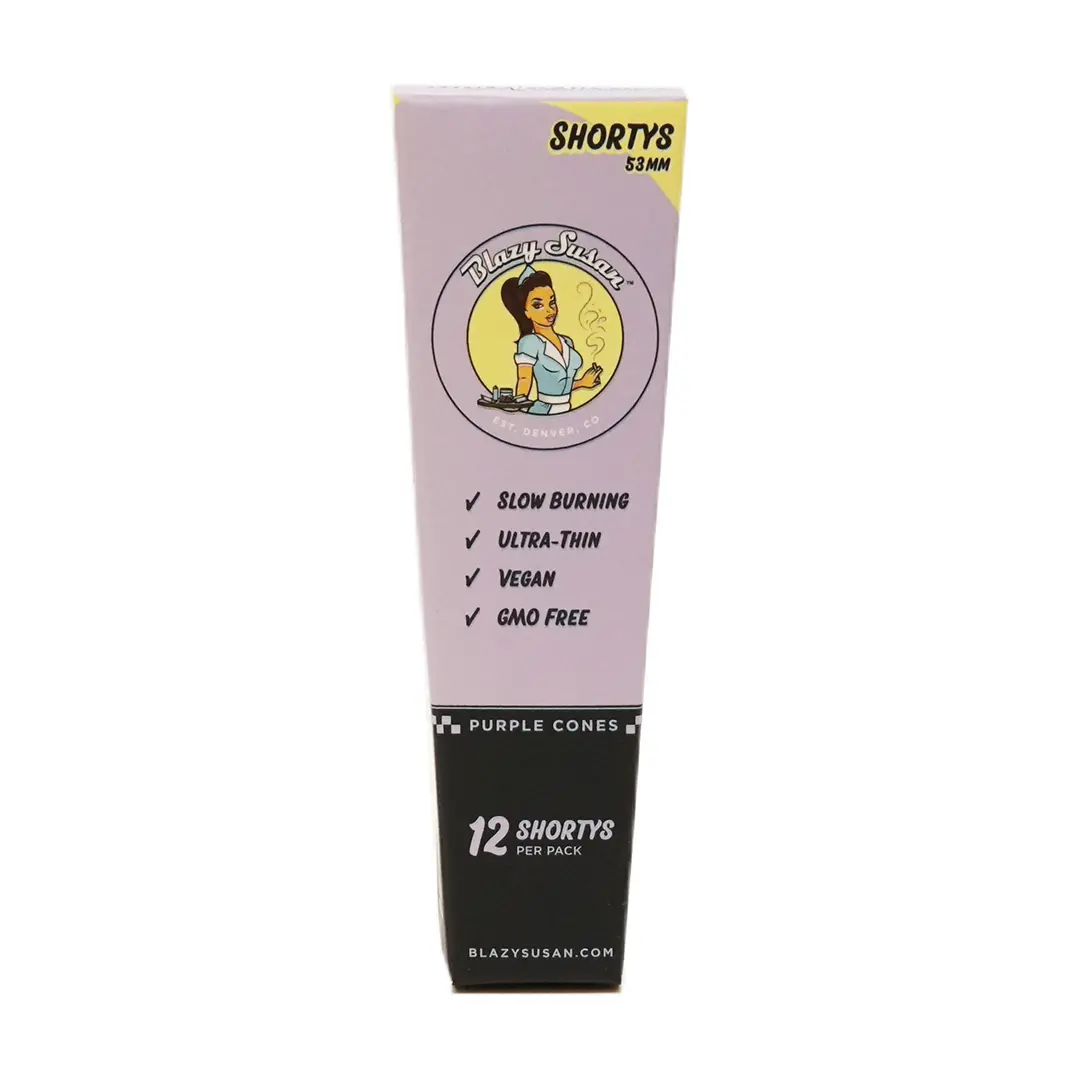 Blazy Susan Purple Paper Cones 5
