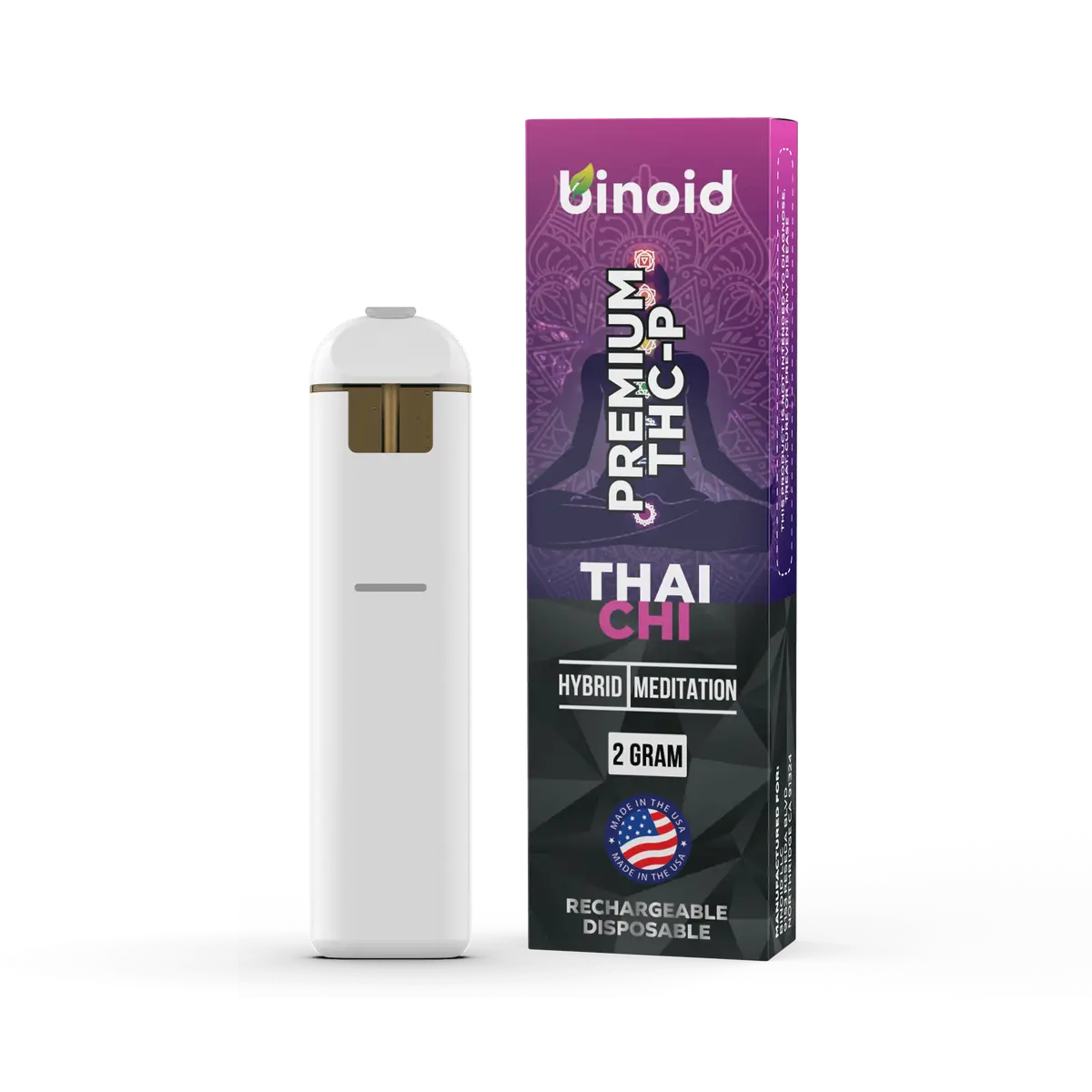 Binoid Thcp Rechargeable 2G Disposable Vape - Thai Chi 1