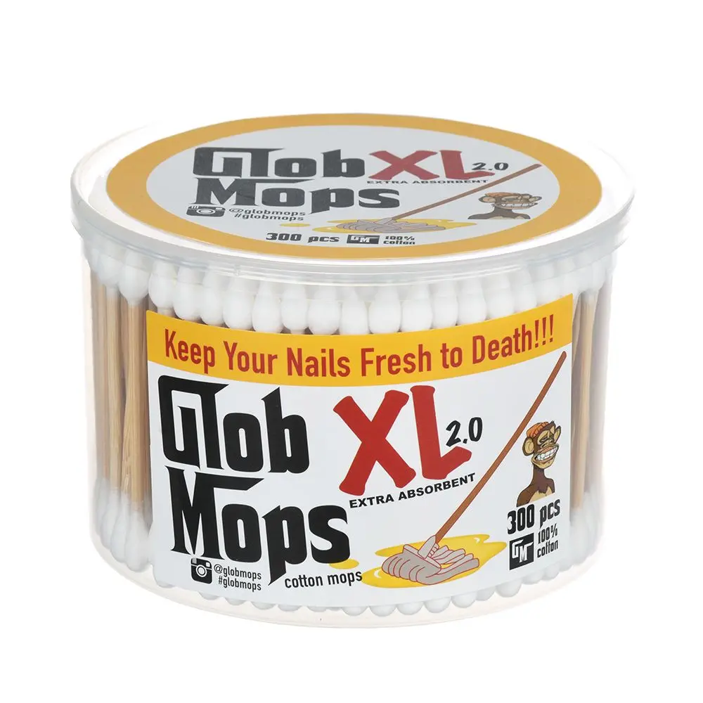 Glob Mops Xl 2.0 Dual Tip Cotton Swabs - 300Ct Tub 1