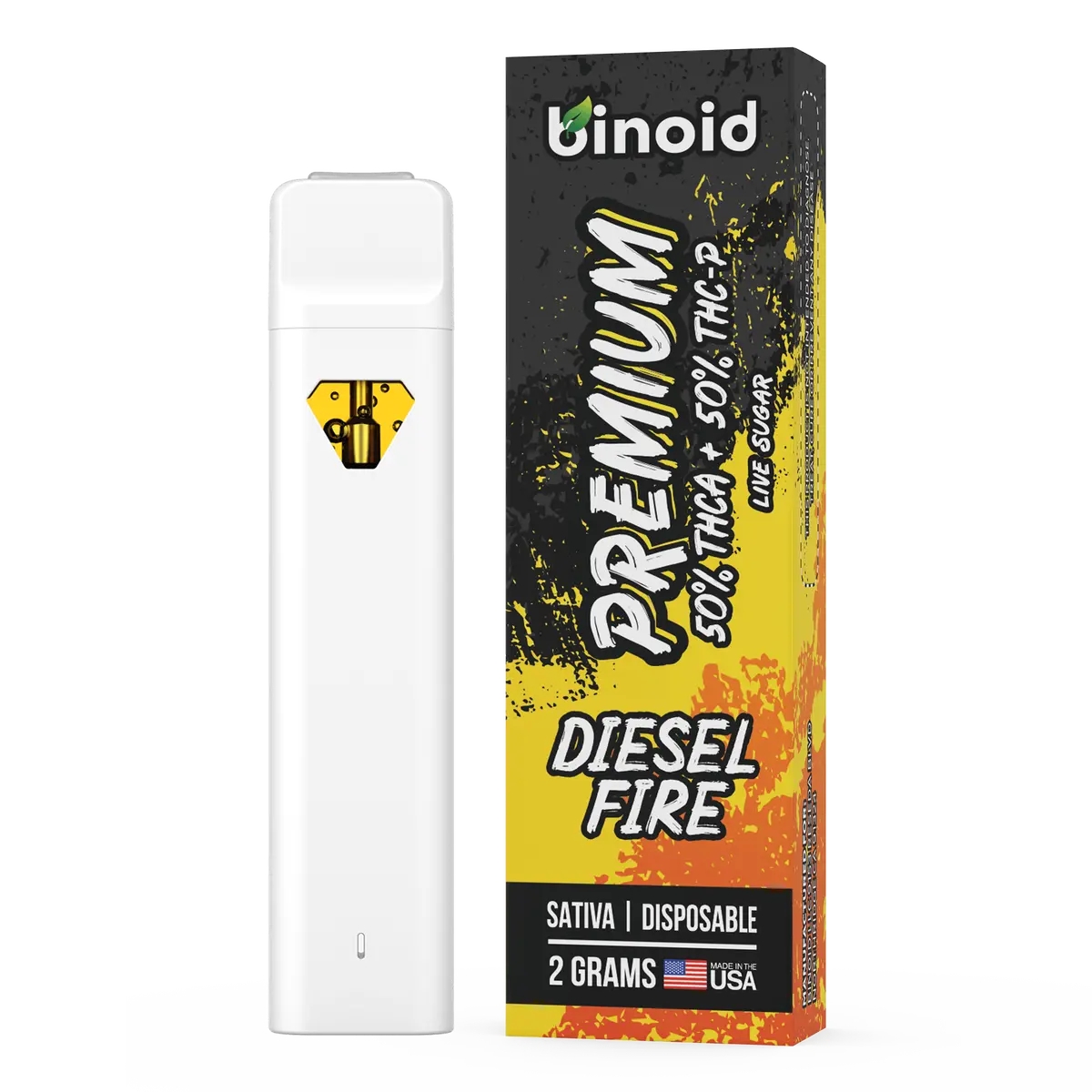 Binoid Thca + Thcp Diesel Fire Disposable Vape 1