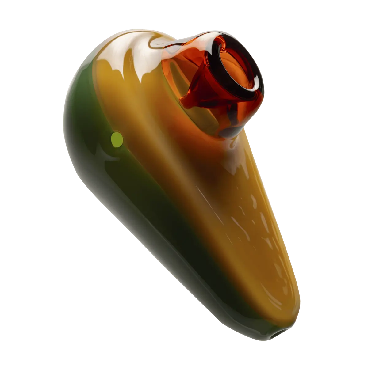 Goody Glass - Avocado Hand Pipe 1
