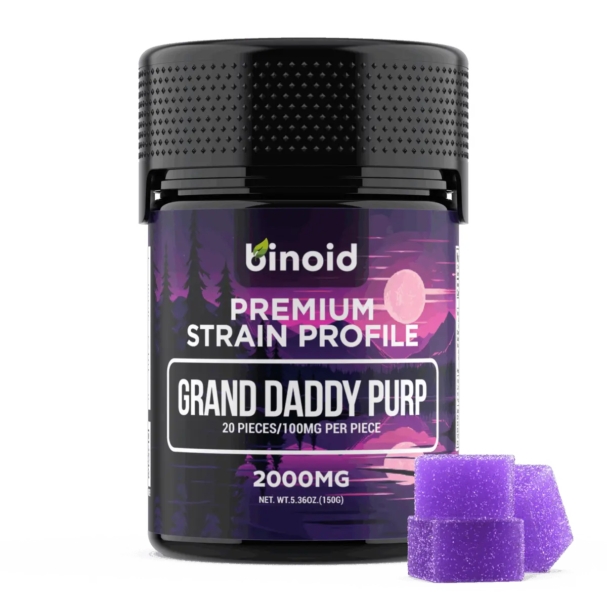 Binoid Strain Grand Daddy Purp Gummies 1